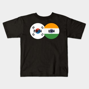 Korean Indian - Korea, India Kids T-Shirt